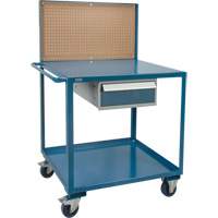 Mobile Service Cart, 2 Tiers, 24" W x 57" H x 40" D, 1200 lbs. Capacity Pronet Distribution