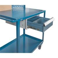 Mobile Service Cart, 2 Tiers, 24" W x 57" H x 40" D, 1200 lbs. Capacity Pronet Distribution