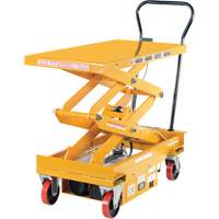 DC Powered Hydraulic Scissor Lift Elevating Cart, Steel, 39-3/4" L x 20-1/2" W, 1000 lbs. Capacity Pronet Distribution