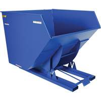 Self-Dumping Hopper, Steel, 4 cu.yd., Blue Pronet Distribution