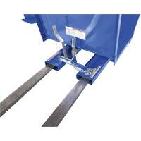 Open Sided Hopper, Steel, 1 cu.yd., Blue Pronet Distribution