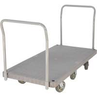 Heavy Duty Plastic Platform Truck, 60" L x 30" W, 3000 lbs. Cap., Polyurethane Wheels Pronet Distribution