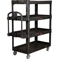 Heavy-Duty Ergo Utility Cart, 4 Tiers, 24-1/4" x 62-2/5" x 54-1/10", 700 lbs. Capacity Pronet Distribution