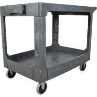 Chariot utilitaire pour l'entretien avec tablette plate, 2 tiers, 25-1/4" x 32-1/4" x 44", Capacit&eacute; 550 lb Pronet Distribution