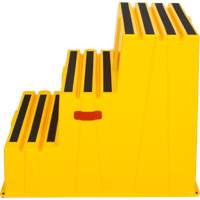 Industrial Step Stool, 3 Steps, 34-13/16" x 22-7/16" x 28-1/2" High Pronet Distribution