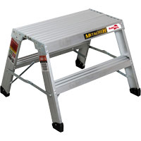 Portable Work-Stand Saw Horse, Aluminum Frame, 12-1/4" D x 24" H Pronet Distribution