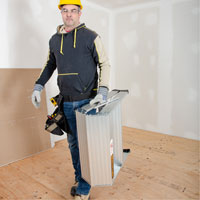 Portable Work-Stand Saw Horse, Aluminum Frame, 12-1/4" D x 24" H Pronet Distribution