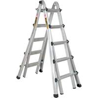 Telescoping Multi-Position Ladder, Aluminum, 300 lbs., CSA Grade 1A Pronet Distribution