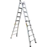 Telescoping Multi-Position Ladder, Aluminum, 300 lbs., CSA Grade 1A Pronet Distribution