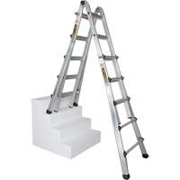 Telescoping Multi-Position Ladder, Aluminum, 300 lbs., CSA Grade 1A Pronet Distribution