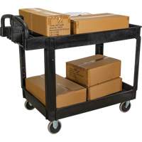 Chariot utilitaire, 2 tiers, 25-5/8" x 33-1/2" x 43-3/4", Capacit&eacute; 550 lb Pronet Distribution