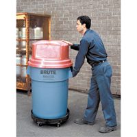Waste Container Dolly, Polyethylene, Black Pronet Distribution
