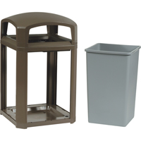 Cadre pour contenant Landmark Series Classique a/enveloppe rigide, Acier galvanis&eacute;, 35 gal. US Pronet Distribution