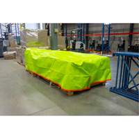 High-Visibility Heavy-Duty Woven Tarp, Polyethylene, Green/Orange, 16' x 20' x 12 mils Pronet Distribution