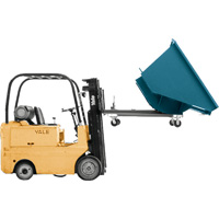 Self-Dumping Hopper, Steel, 1/2 cu.yd., Blue Pronet Distribution