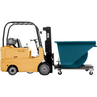 Self-Dumping Hopper, Steel, 1/2 cu.yd., Blue Pronet Distribution