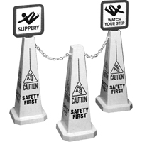 "Caution" Lamba Traffic Cones, English with Pictogram Pronet Distribution