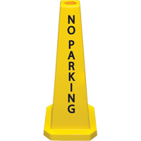 "No Parking" Lamba Traffic Cones, English Pronet Distribution