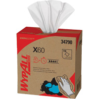 Chiffons X60 WypAll, Tout usage, 16-3/4" lo x 8-3/8" la Pronet Distribution