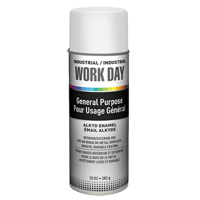 Peinture industrielle Work Day, Blanc, Brillant, 10 oz, Canette a&eacute;rosol Pronet Distribution