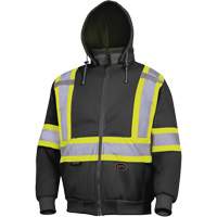 6925BK Chandail &agrave; capuchon, 3T-Grand, Noir Pronet Distribution