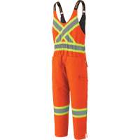 5538 High Visibility Quilted Duck Overalls, Cotton, X-Large, High Visibility Orange Pronet Distribution