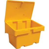 Contenants pour sel & sable SOS, Avec Moraillon, 48" x 33" x 34", 18,5 pi³, Jaune Pronet Distribution