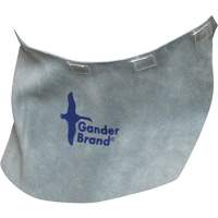 Gander Brand Split Leather Welding Helmet Bib, Pearl Grey Pronet Distribution