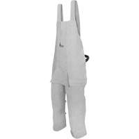 Leather Welding Apron, Split-Leg Bib, Pearl Grey Pronet Distribution