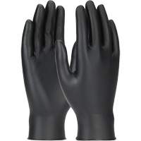 Grippaz Skins Ambidextrous Disposable Gloves, Large, Nitrile, 6-mil, Powder-Free, Black Pronet Distribution