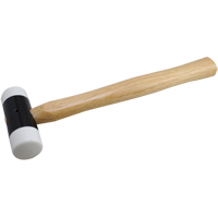 Soft-Face Hammer, 14 oz. Head Weight, Plain Face, Wood Handle, 11-5/8" L Pronet Distribution