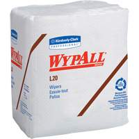 Serviettes jetables L20 WypAll, Tout usage, 12-1/2" lo x 12" la Pronet Distribution