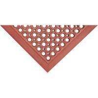 Competitor Series Mats, Slotted, 3' x 5' x 7/8", Orange, Natural Rubber Pronet Distribution