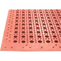 Competitor Series Mats, Slotted, 3' x 5' x 7/8", Orange, Natural Rubber Pronet Distribution