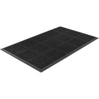 Competitor Series Mats, Slotted, 3' x 5' x 7/8", Black, Natural Rubber Pronet Distribution