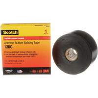 Scotch&reg; Professional Grade Linerless Rubber Splicing Tape, 50.8 mm (2") W x 9 m (30') L, 30 mils, Black Pronet Distribution