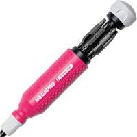 Original Pink 15-in-1 Multi-Bit Screwdriver, 8-37/50" L, Textured Handle Pronet Distribution