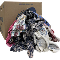 Select Wiper Rags, Flannel, Mix Colours, 20 lbs. Pronet Distribution