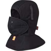 565A Doublure matelass&eacute;e FR &agrave; long col pour casque, Noir, Coton Pronet Distribution