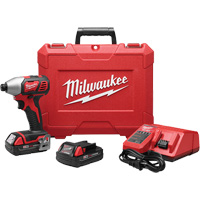 M18 Cordless Hex Impact Driver Kit, 1/4", 1500 in-lbs Max. Torque, 18 V, Lithium-Ion Pronet Distribution