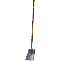 Pro Square Point Shovel, Fibreglass, Tempered Steel Blade, Straight Handle, 48" Long Pronet Distribution