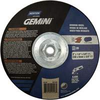 Meule soucoupes Gemini, 9" x 1/4", Arbre 5/8"-11, Oxyde d'aluminium, Type 28 Pronet Distribution