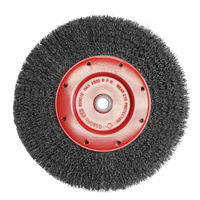 Brosses &eacute;conomiques &agrave; fils cr&ecirc;p&eacute;s - Face &eacute;troite, 6" dia., Fils 0.014, Arbre 2" Pronet Distribution