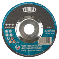 Premium 2 in 1 Thincut Cut-Off Wheel, 5" x 0.045", 7/8" Arbor, Type 27, Aluminum Oxide, 12250 RPM Pronet Distribution