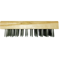 Brosses bloc de boucher &agrave; fils plats, Fil en acier plat, 5 x 10 rangs de fils, Longueur 7-5/8" Pronet Distribution