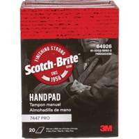 Scotch-Brite 7447 Hand Pads, Aluminum Oxide, 9" x 6", Very Fine Grit Pronet Distribution