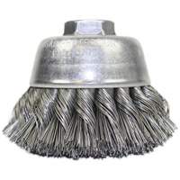 Knot Wire Cup Brush, 3-1/2" Dia. x 5/8"-11 Arbor Pronet Distribution
