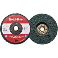Disque extra coupe  Clean and Strip  XT Pro Scotch-Brite, 4-1/2" dia., Grain Extra grossier, Oxyde d'aluminium Pronet Distribution