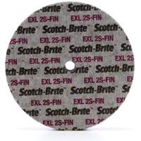 Scotch-Brite EXL Unitized Wheel, 6" x 1/4", 1/4" Arbor, Fine Grit, Silicon Carbide Pronet Distribution