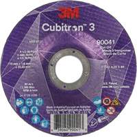 Meule &agrave; tronçonner Cubitron 3, 4-1/2" x 0,045", Arbre de 7/8", Type T27, C&eacute;ramique, 13 300 Tr/min Pronet Distribution